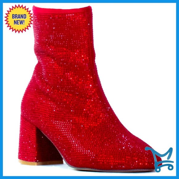 Shoes - Wide Width Ankle Boots with 2.75 Inch Block Heel, Plus Size Friendly